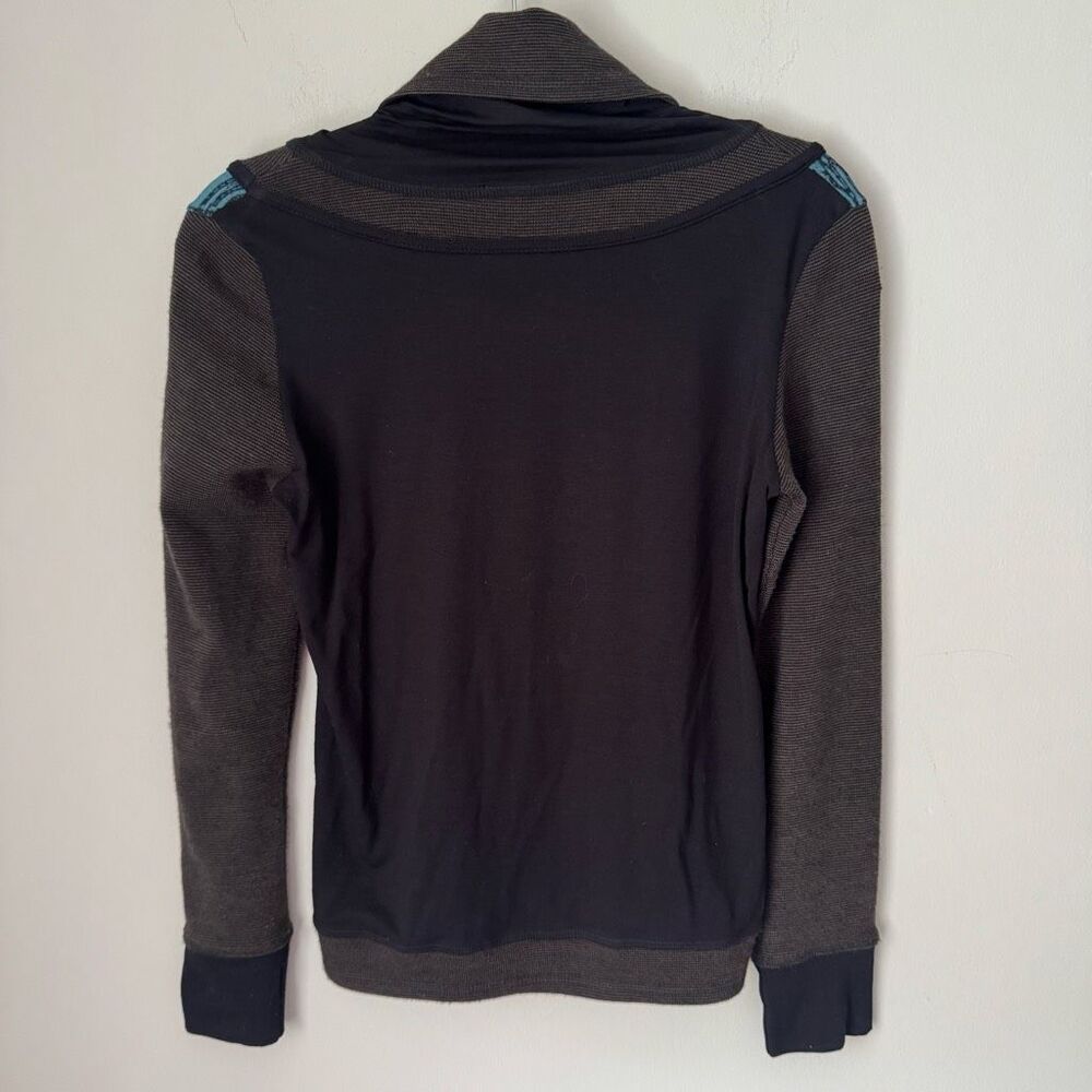 Y2K Mado et les Autres Avant-Garde Euro Cowl Neck Sweater  Top Artsy Indie Sleaz - Picture 2 of 5